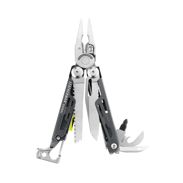 Мультитул LEATHERMAN-SIGNAL Camping с пожарным стартером, молотком и аварийным свистком-8 цветов