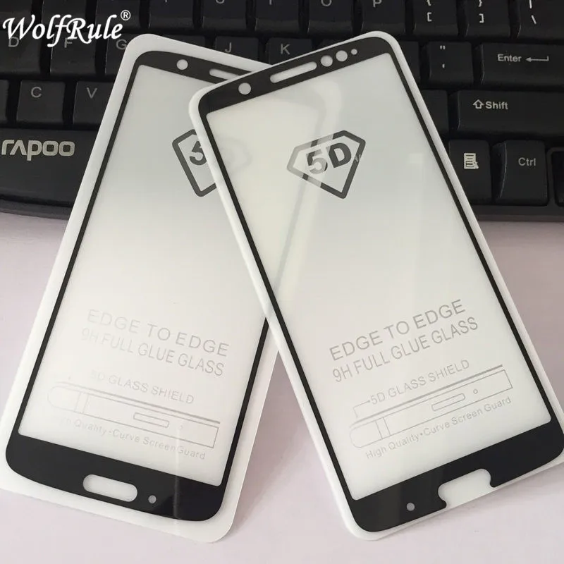 5D изогнутое полное покрытие закаленное стекло для Moto G6 Plus изогнутая
