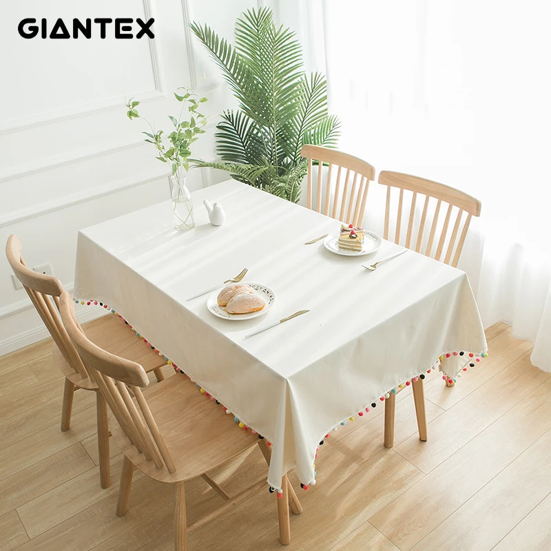 GIANTEX Декоративная скатерть для стола прямоугольные скатерти покрытие обеденного