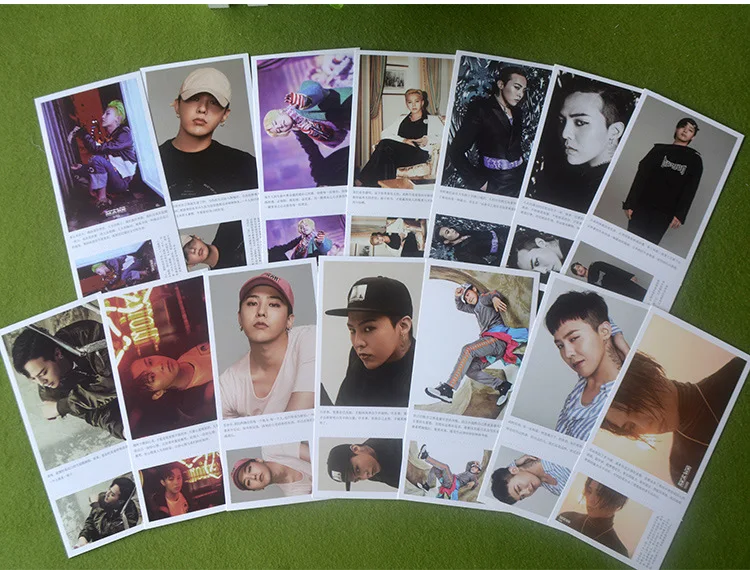 Kpop Big Bang G-Dragon GD Kwon Ji-yong Fanart открытка почтовые карты наклейка Artbook подарок реквизит