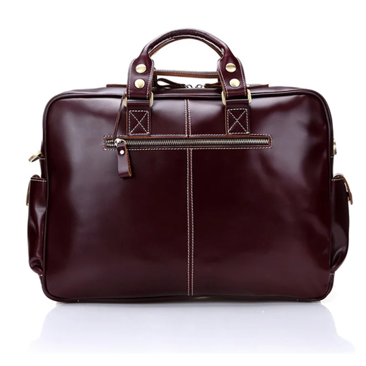 Мужской винтажный портфель из натуральной кожи деловая сумка для ноутбука 16