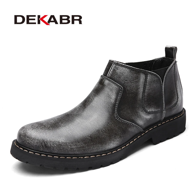 DEKABR/мужские ботинки из спилка удобные Брендовые мужские сезон осень зима