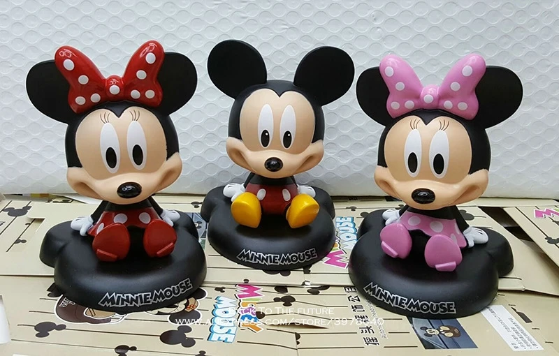 

Disney Mickey Mouse Minnie 3 style 10cm Action Figure Posture Anime Decoration Collection Figurine Toy model for children gift