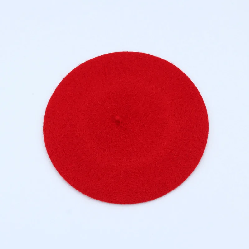 Red Berets Женские береты, зимние шапки для женщин, новинка, милые однотонные вязаные шапки Skullies Beanies, кашемировые шапки для девушек, береты, шапка - Цвет: Red Berets