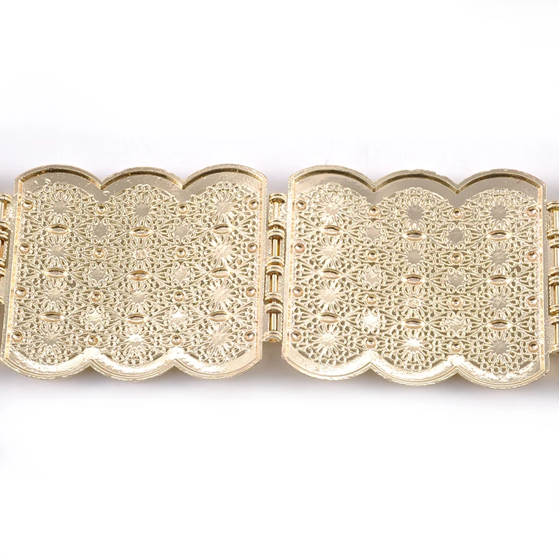 Moroccan wedding belt jewelry metal belt adjustable length square button belt gift