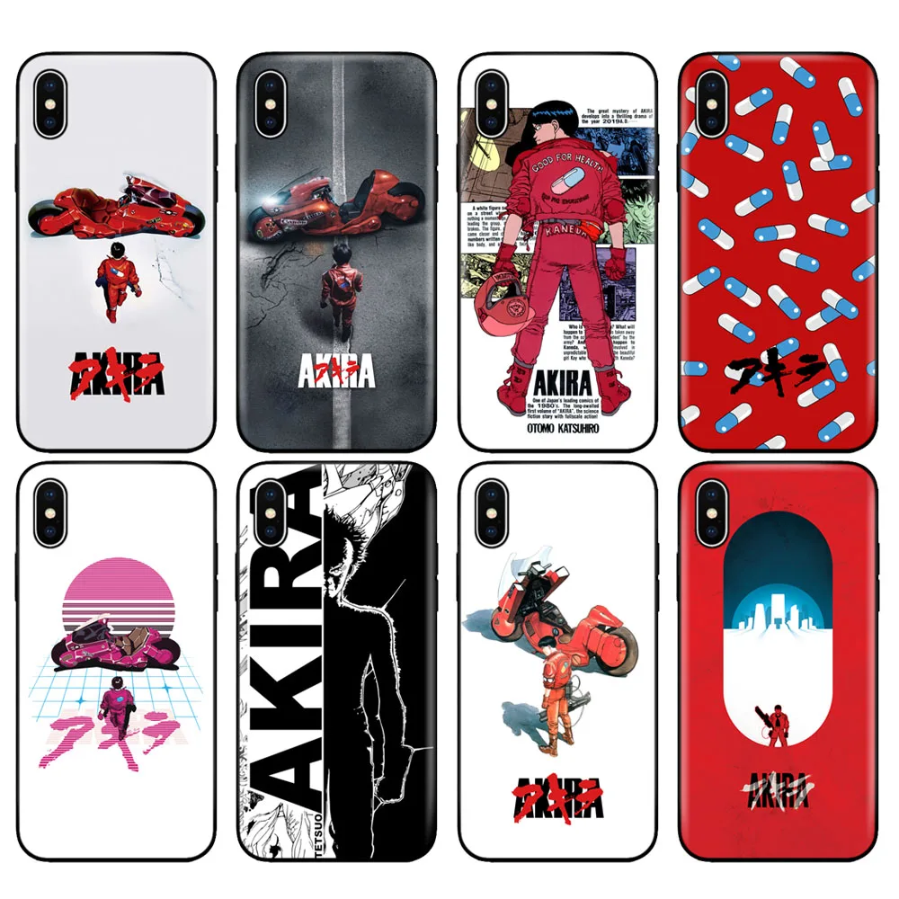 Черный ТПУ чехол для iphone 5 5s SE 2020 6 6s 7 8 plus x 10 XR XS 11 pro MAX Akira 1988 пленка аниме