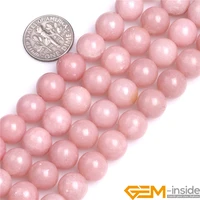 natural stone round pink opal beads for jewelry making strand 15 inch diy bracelet necklace jewelry loose bead 6mm 8mm 10mm 12mm