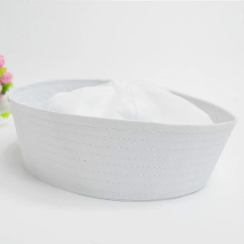 Белая морская шляпа моряка с якорем для модного платья военная шапка