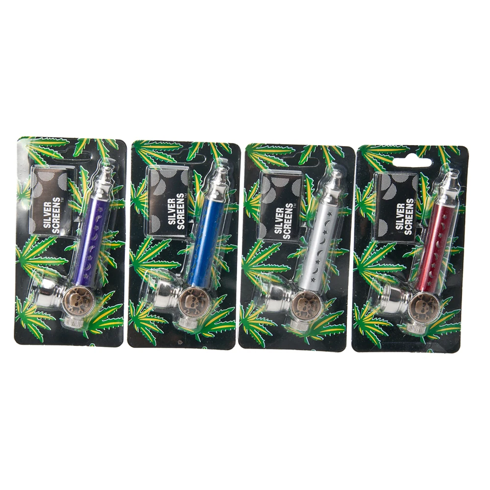 1 шт. Розничная и оптовая продажа луна звезды курительная трубка со светодиодной