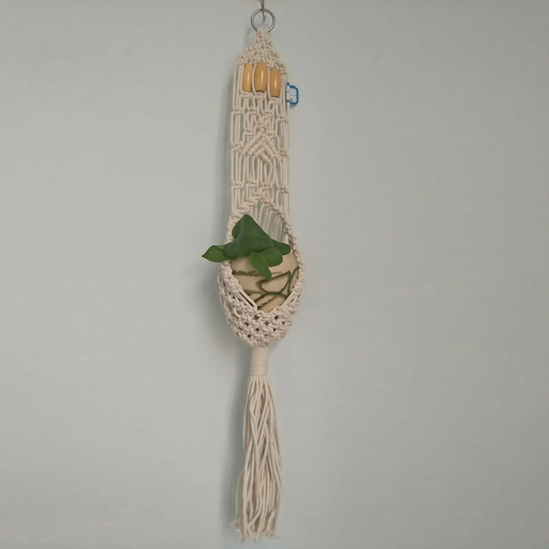 Заплетенная колосом джутовая веревка Завод Вешалка подвесные корзины горшок