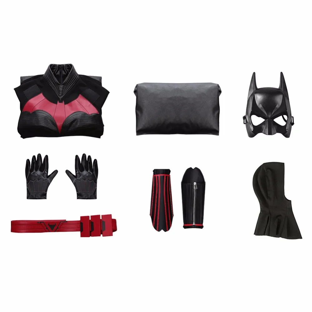 ТВ Бэтвумен костюм Kate Kane Косплей Jumpsut маска полный комплект униформы Бэтмен Косплей для женщин взрослых девочек Карнавальный костюм на заказ