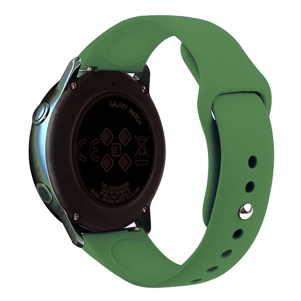 Silicone Sfot Band Strap for Samsung Gear s3 Galaxy Active Watch 42 46mm Band Gear S2 Class Quick Release WatchBand 20mm 22mm