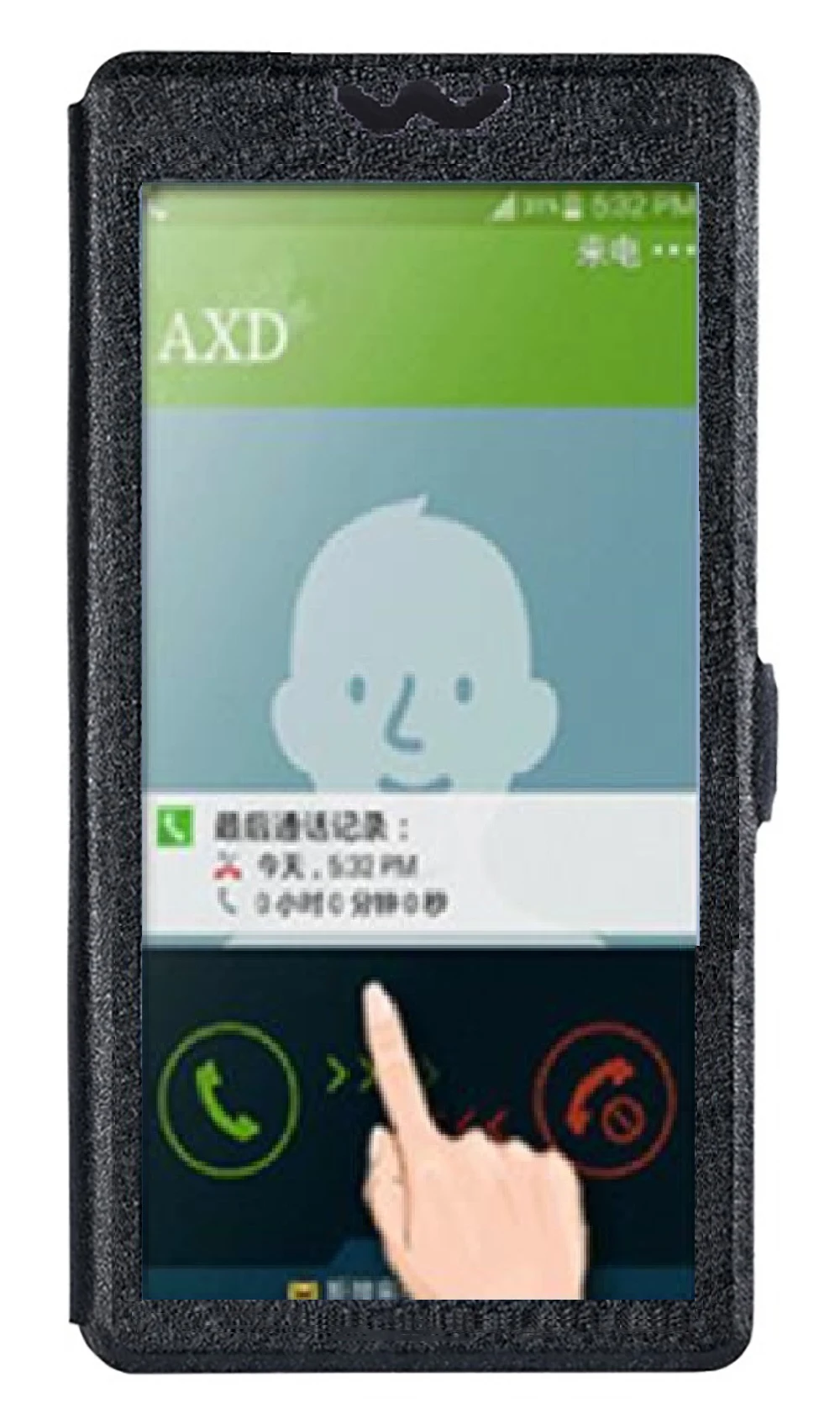 Чехол книжка из искусственной кожи с окошком для просмотра Vernee M8 Pro M3 T3 V2 X1 M7 M6