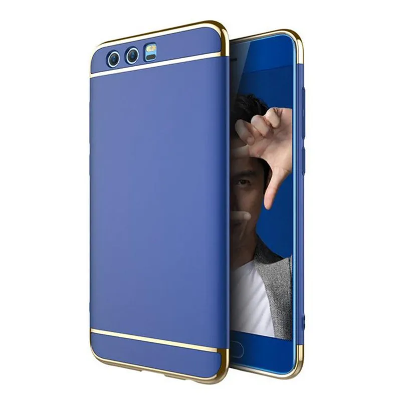 Чехол для honor 9, чехол для huawei honor 9, чехол, MOFi, роскошная задняя крышка для honor 9, чехол 3 в 1, Капа, coque funda, серебристо-серый, carcasa 5,15" - Цвет: blue