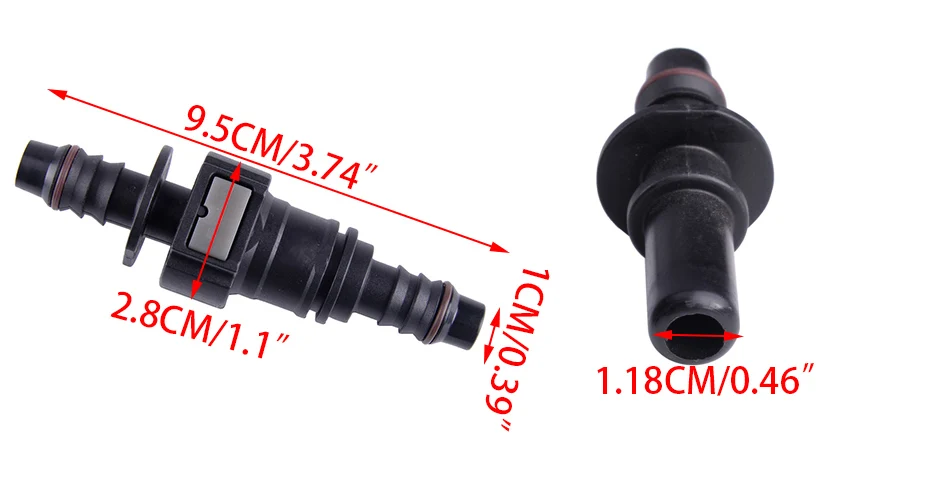 CITALL мужской 11,8 мм SAE& Female 3/" 10 мм прямой быстроразъемный соединитель для нейлоновой топливной линии резиновый шланг муфта