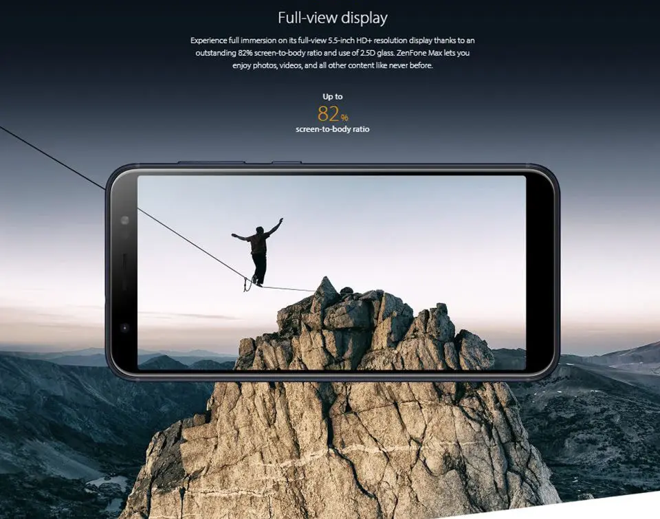ASUS ZenFone Max M1 ZB555KL 4G LTE Смартфон Android 8,0 5,5 дюйма 4000 mAh Батарея двойной сзади Камера 13MP+ 8MP мобильного телефона