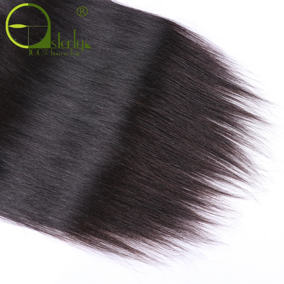 Бразильские прямые волосы sметоды фронтальные неповрежденные 13X4 предварительно