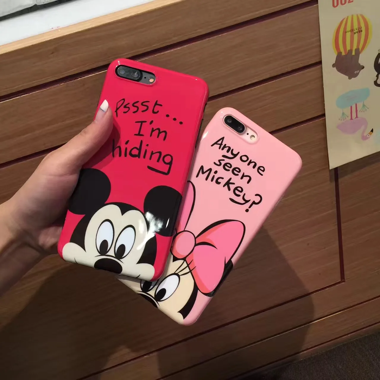 Новый мультфильм Винни Дональд Дак мягкая IMD чехол для iPhone 6 6s 7 Plus Микки и Минни