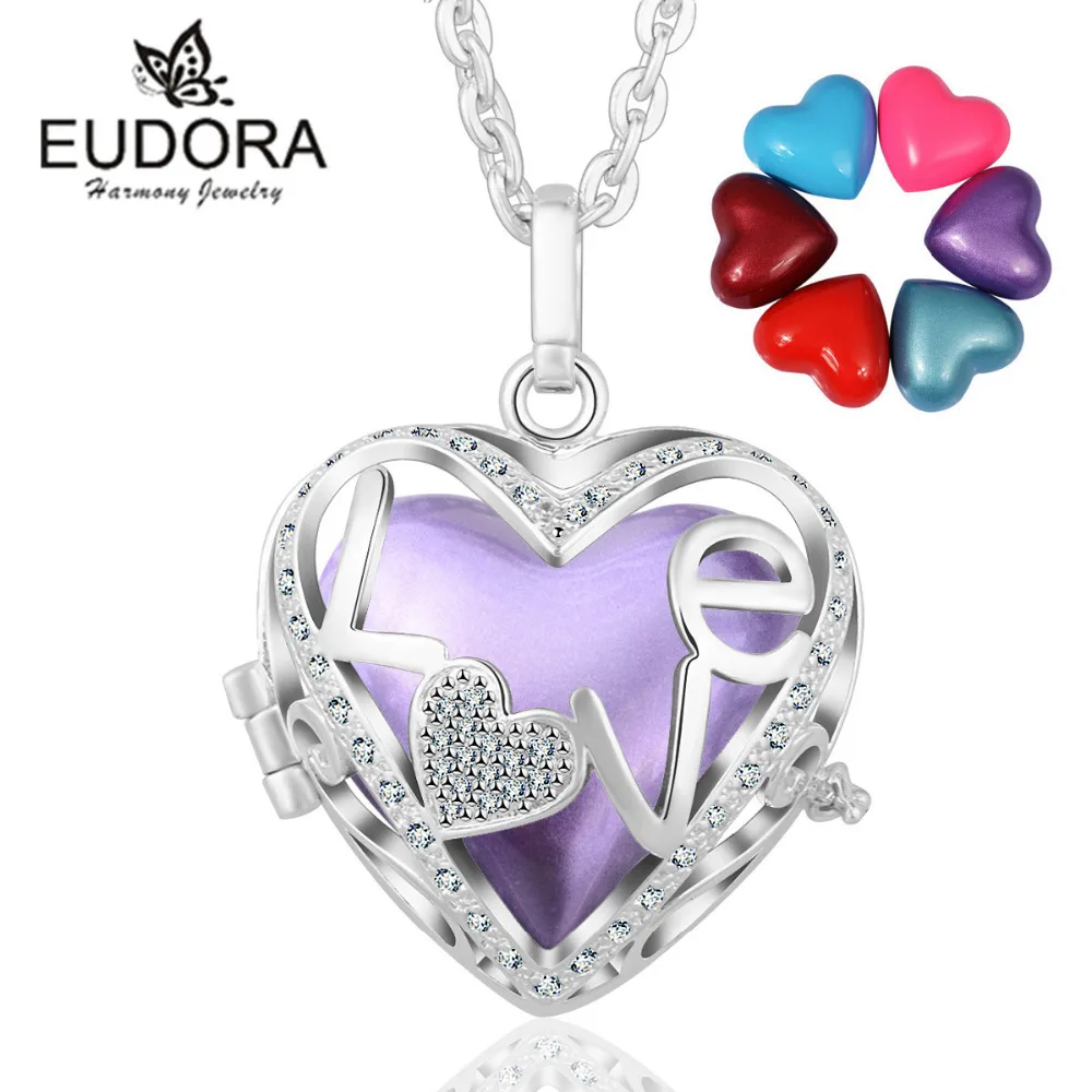 Цепочка с подвеской в виде сердца бола для беременных|chime ball|harmony bolacage pendant |