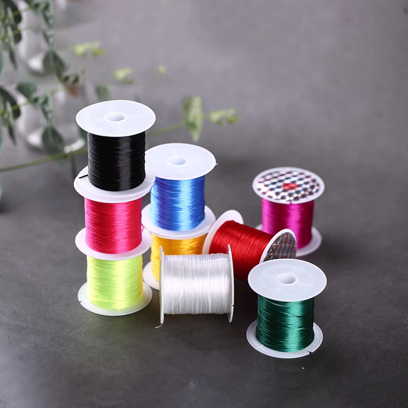 10m/Roll 1mm DIY Crystal Beading Stretch Cord Elastic Line Multi Color Wire/Cord/String/Thread Bracelet Jewelry Making | Украшения и