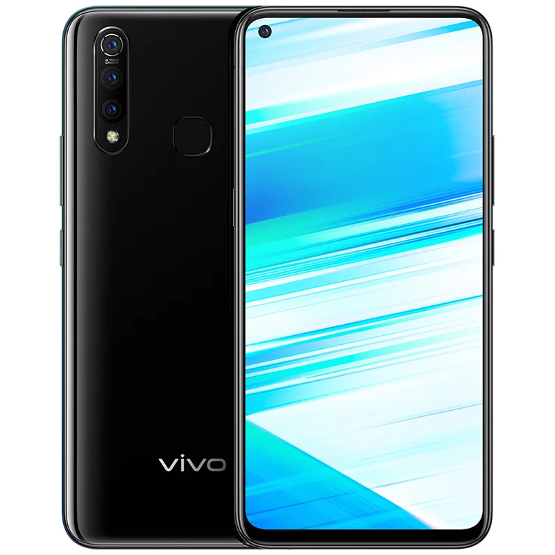vivo Z5x мобильный телефон 6,5" экран 8G 128G Snapdragon710 16MP камера 5000 мАч батарея 18 Вт зарядка сотовый смартфон - Цвет: Черный
