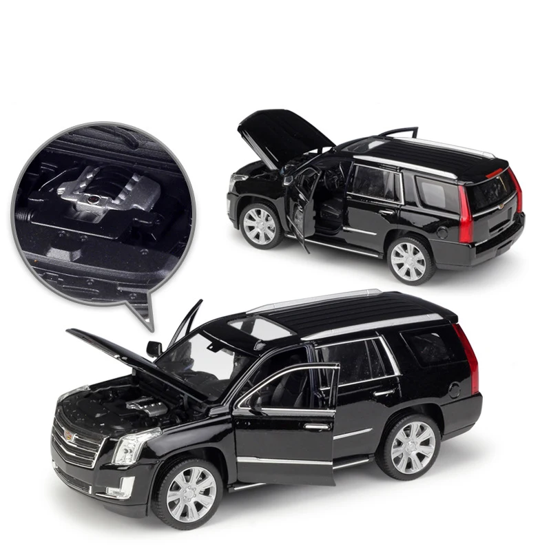 WELLY 1:24 литая искусственная машина 2017 Cadillac Escalade SUV металлические игрушечные