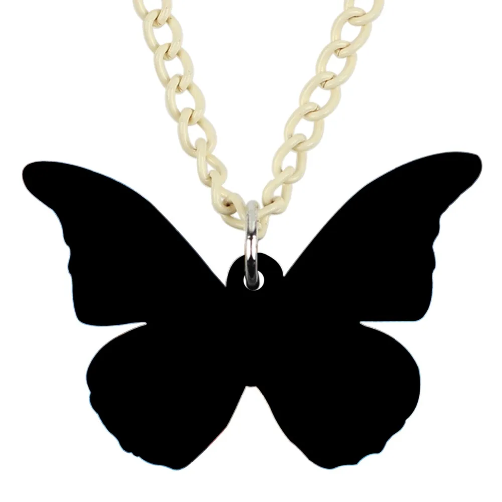 Женское акриловое ожерелье с бабочкой морфона хелены | Украшения и аксессуары