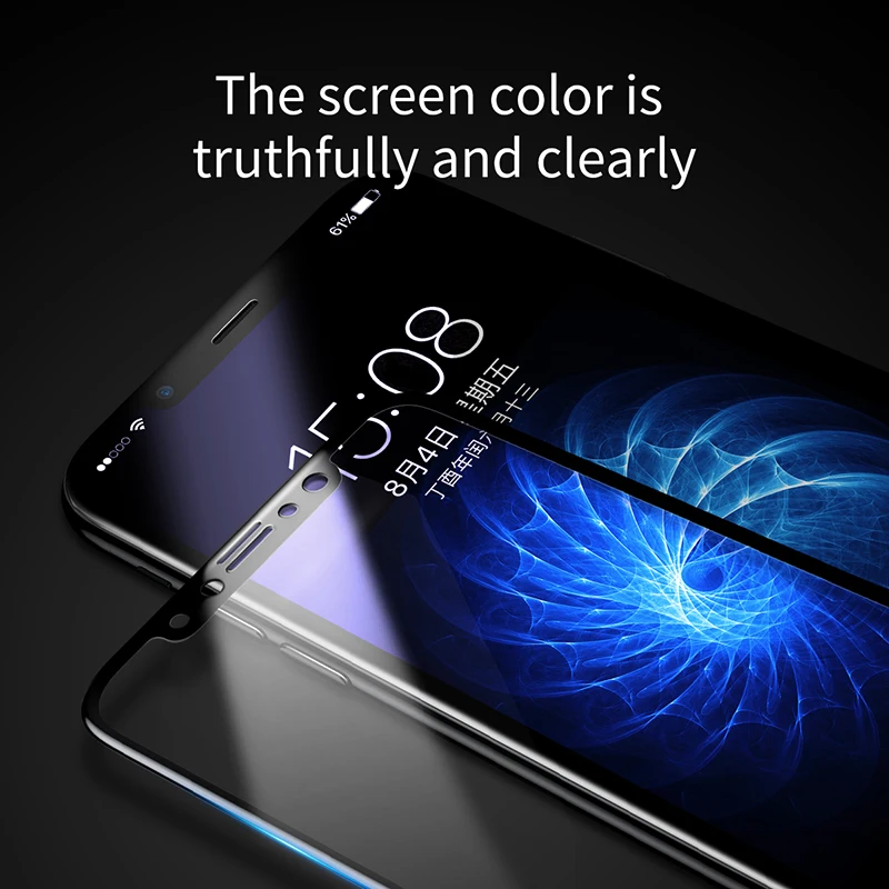 4D Защита экрана для iPhone X полное покрытие закаленное стекло Apple 10 чехол IX защитная