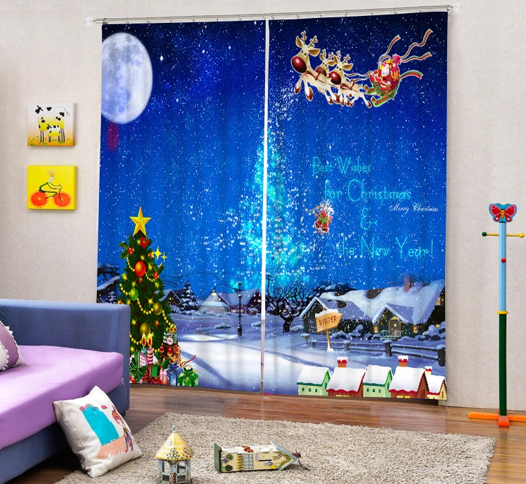 Рождественский Санта рождественские подарки 3d цифровая печать стерео