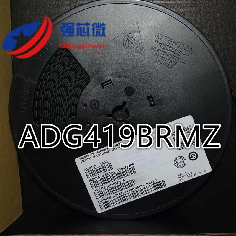 

Интегральная микросхема ADG419BRMZ ADG419B ADG419BRM ADG419, 10 шт., оригинальная интегральная микросхема