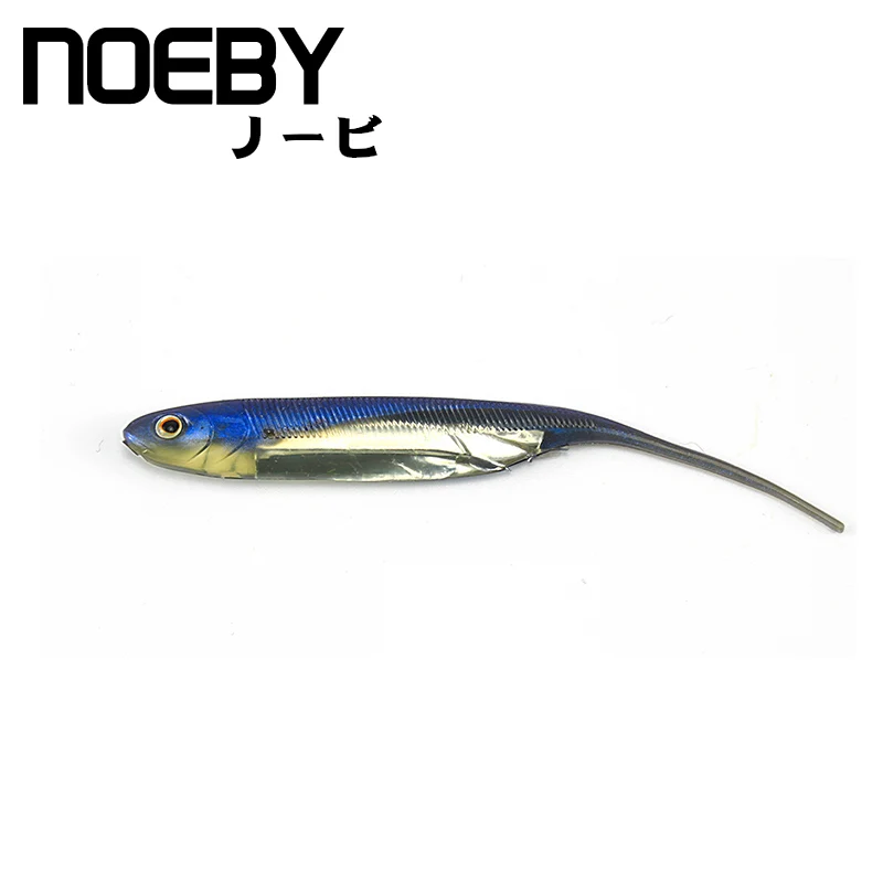 NOEBY 4 шт./лот Мягкая приманка 100 мм/3 г рыболовные приманки плавающие 3D Iscas