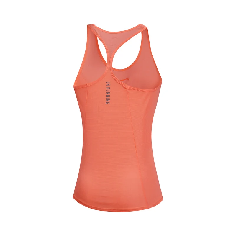 Li-Ning, Женская майка для бега, для бега, для сухой, смарт, Стандартная посадка, полиэстер, дышащая, комфортная подкладка, спортивный жилет AVSN026, WBS298