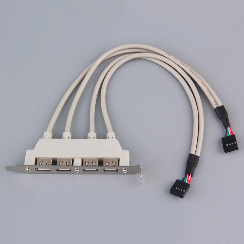 4 порта USB2.0 материнская плата задняя панель расширения кронштейн хоста адаптер