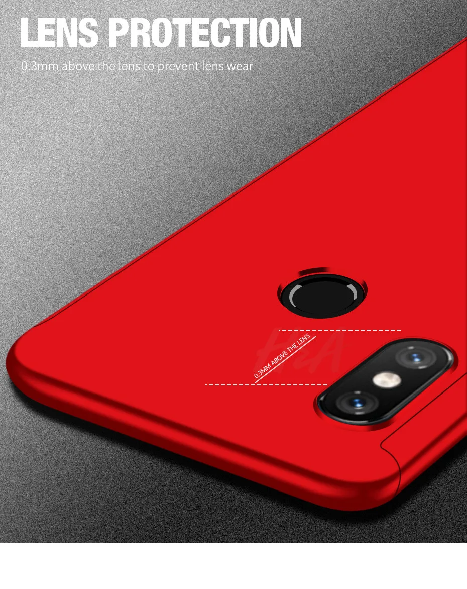Luxury 360 Full Protective Case For Xiaomi Redmi Note 6 5A 5 Pro Phone Case Glass For Redmi S2 6A 6 Pro 5 Plus 5A Case Glass