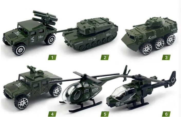 6 шт./лот 1: 87 Модель вагончик миниатюрный военный корпус модель танка комплект