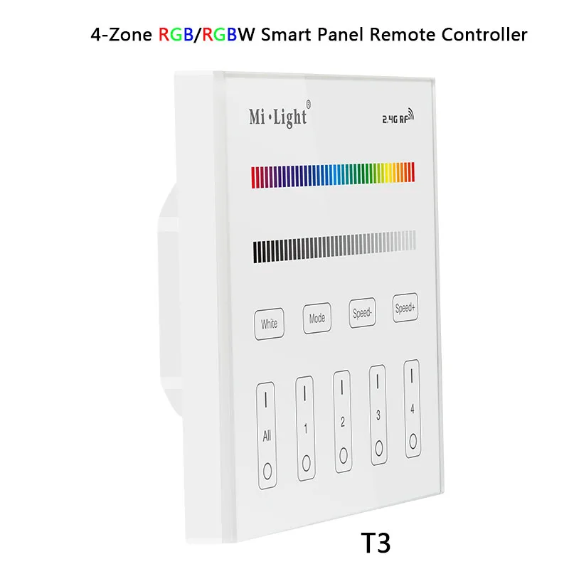 T3 Miboxer P1/P2/P3/T1/T2/T3/T4/B0/B1/B2/B3/B4/B8 яркость/CT/RGB/RGBW/RGB+ CCT светодиодная умная панель светильник с дистанционным управлением - Цвет: T3