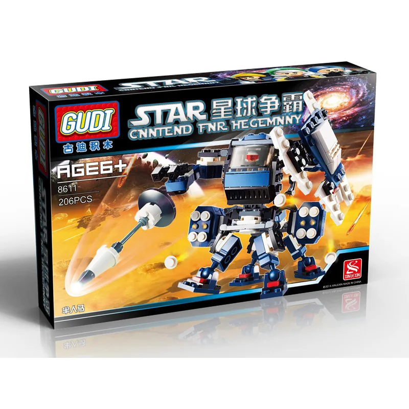 GUDI модели Здание игрушка Совместимость с LEGO Лего Legos Конструктор G8611 206 блок Блоки