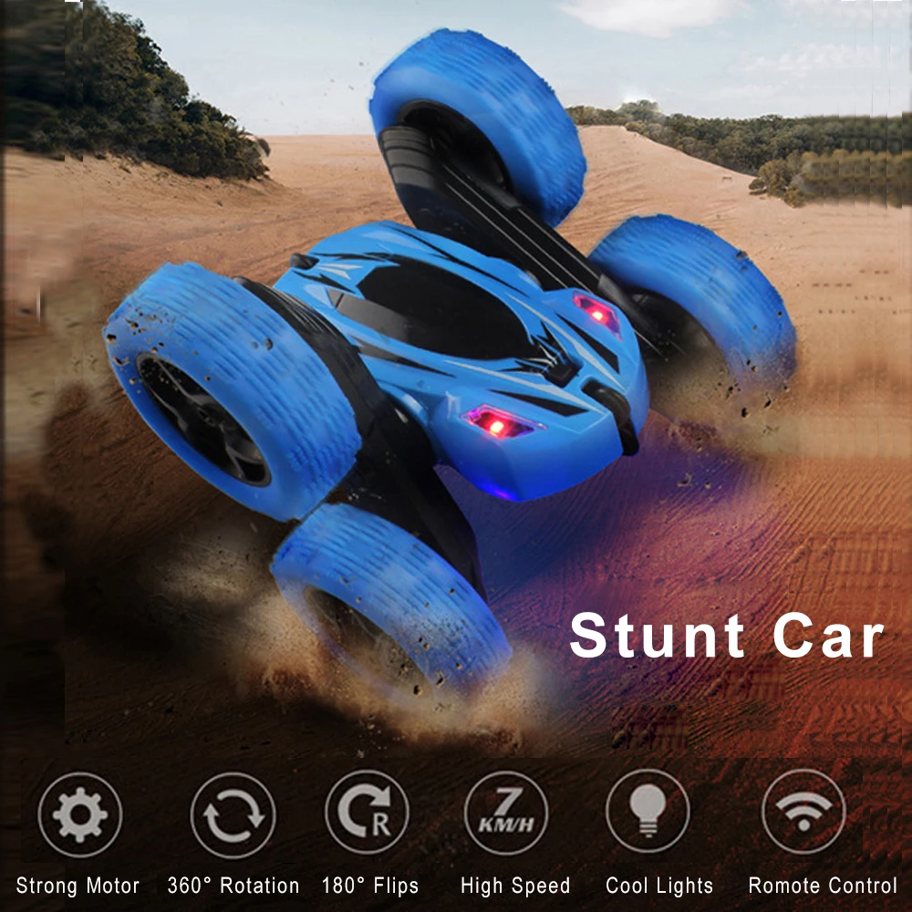 Электрический RC гоночный автомобиль 2 4G 4CH трюк дрейф деформация багги