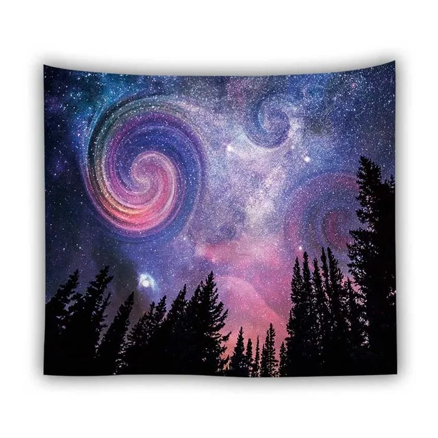 Красивый натуральный лес Печатный Большой Настенный Гобелен дешевая настенная