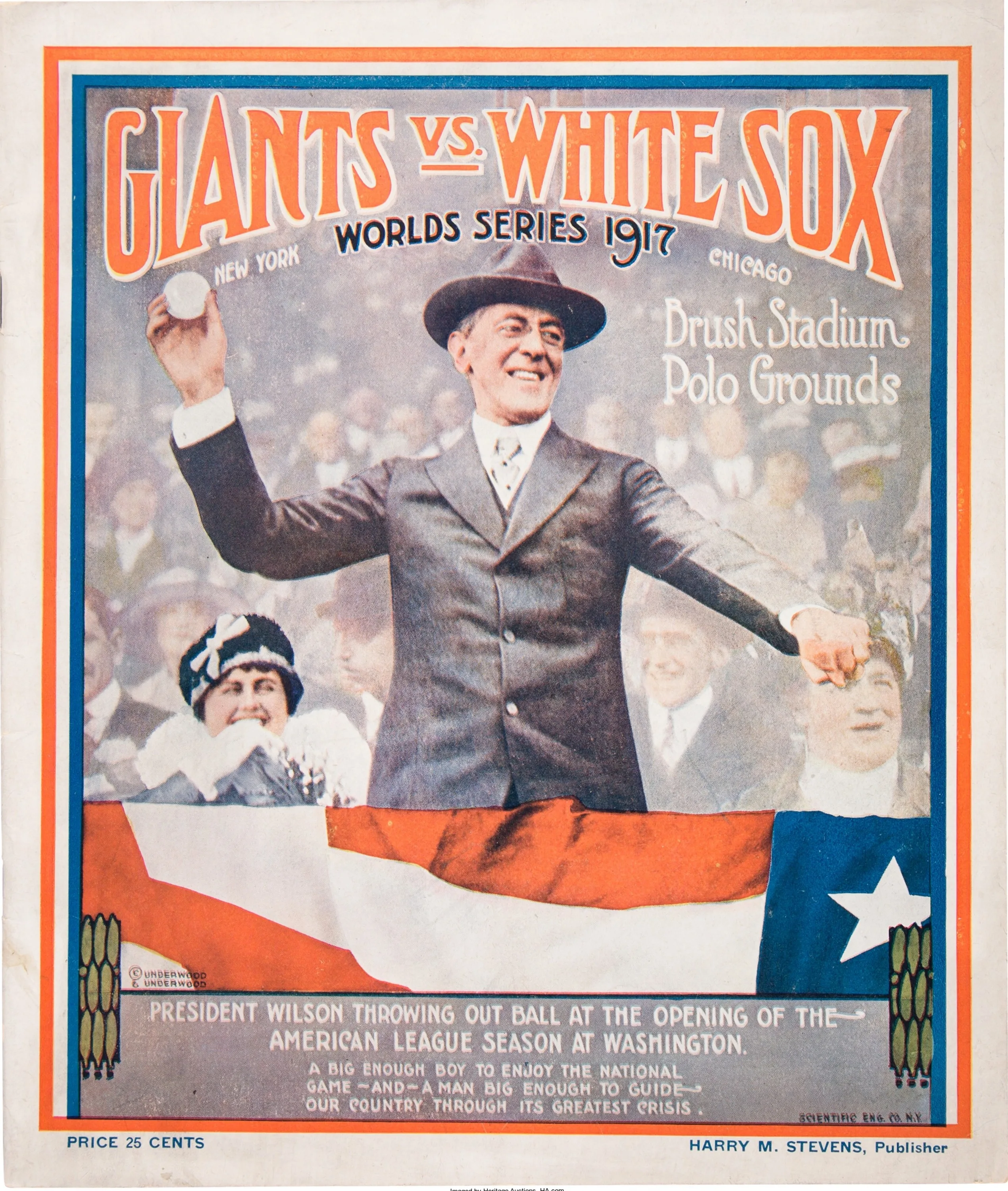 Старая фотография президента Вудро Вильсона WW1 Ретро Винтажный Классический