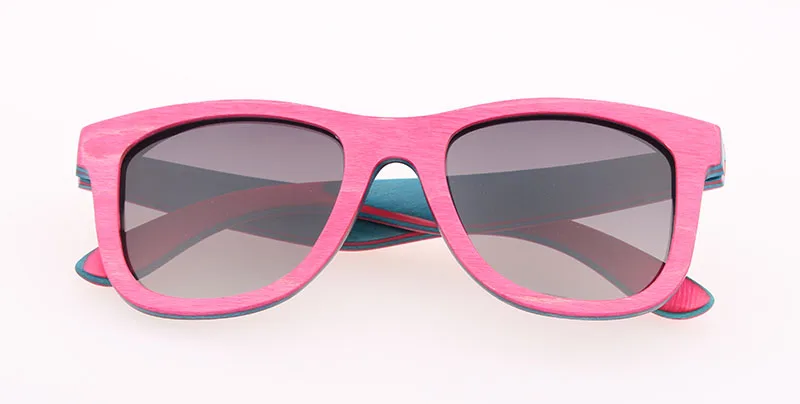 gradient gray lens Коричневые деревянные солнцезащитные очки для скейтборда, женские ретро солнцезащитные очки, мужские роскошные брендовые поляризованные винтажные деревянные очки, Брендовые очки - Цвет линз: gradient gray lens