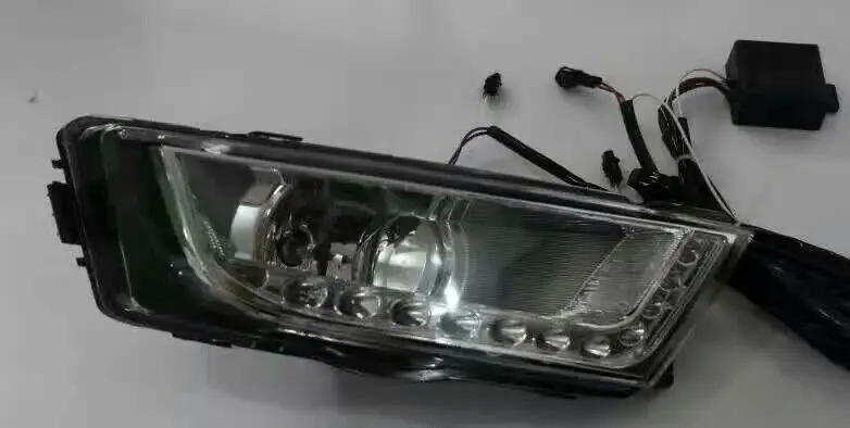 Skod Octavia Дневной светильник 2015 ~ 2017 хром LED Бесплатная доставка! Светодиодный туман