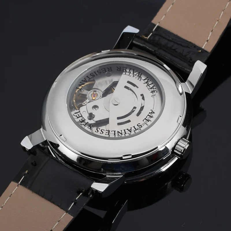 Мужские наручные часы скелетоны WRG8077M3S3 winner с кожаным ремешком|watch screw|watch diamondwatch