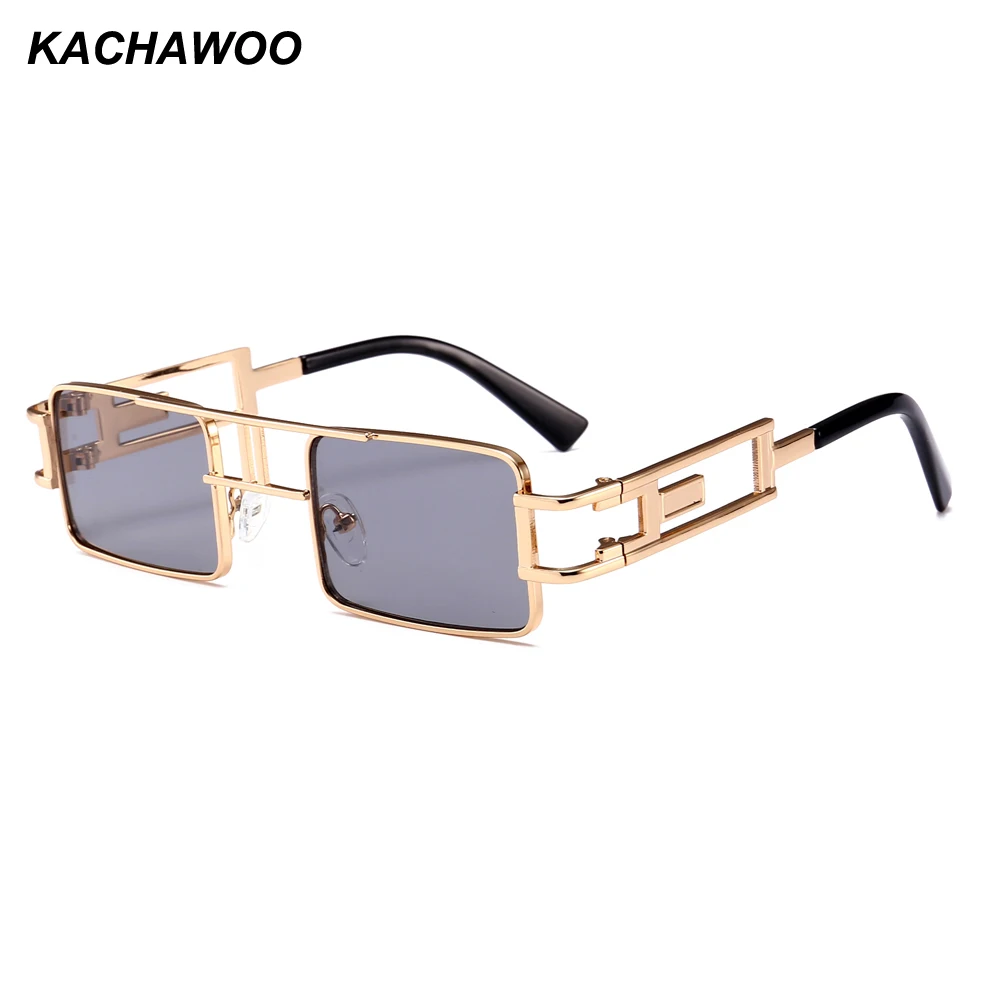 Мужские и женские очки в стиле стимпанк Kachawoo 6 шт. прямоугольные солнцезащитные с