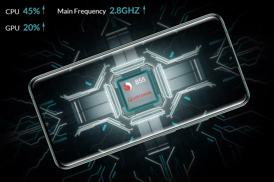 Lenovo Z6 Pro, 128 ГБ, глобальная ПЗУ, Восьмиядерный мобильный телефон Snapdragon 855, 6,39 дюйма, 48мп, четыре камеры, 4 K, Видео мобильный телефон, Android P