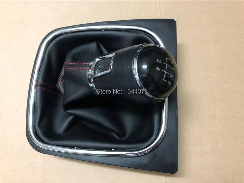 OEM Red Stitch Line рычаг переключения передач с PU крышкой для VW Jetta 5 6 GOLF VI MK5 MK6 5KD 711 113 |