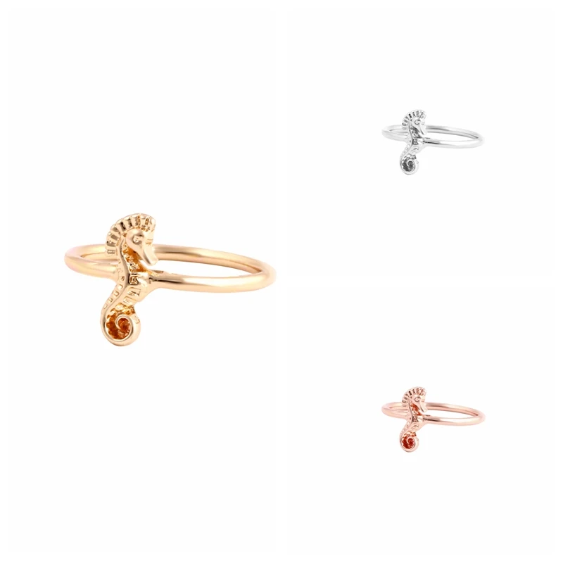 yiustar New Fashion Jewelry Rings Delicate Animal Sea Horse for Women Gift Size 6 R091 | Украшения и аксессуары