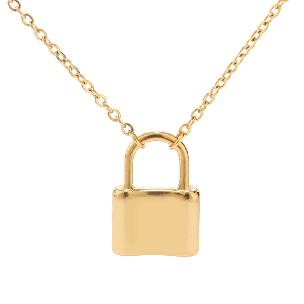 Четыре цвета Y замок ожерелья простые милые Длинные многослойные цепочки модные
