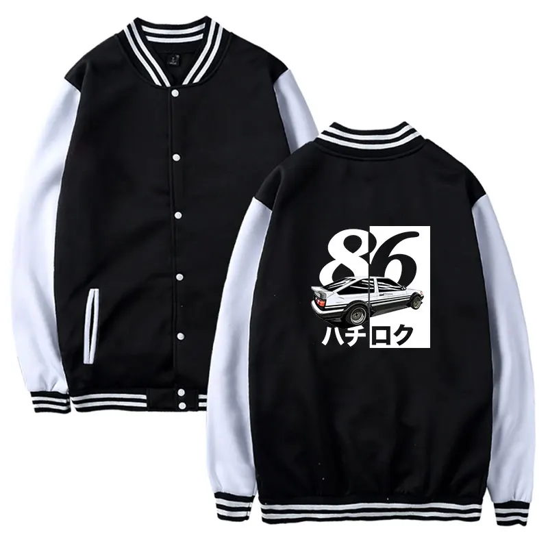 

LUCKYFRIDAYF INITIAL D printed fashion Baseball Jacket men women sport hip hop Hoodies Sweatshirts casual Jackets coats tops 4XL