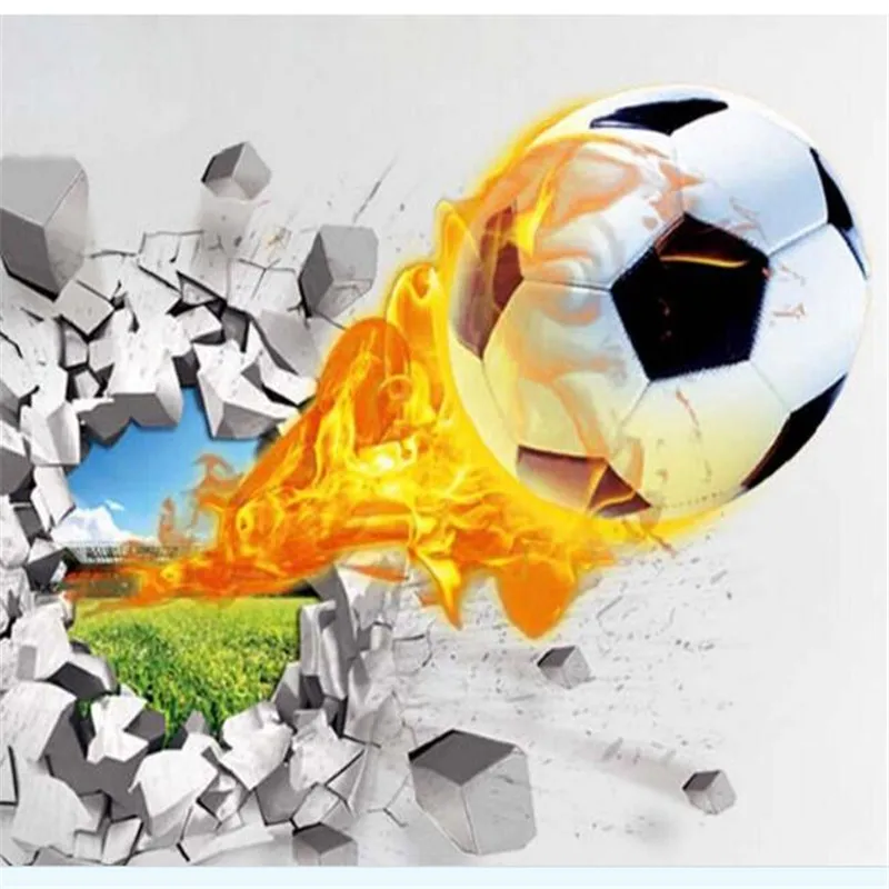 3D Баскетбол Футбол настенные декоративные наклейки на стену детские для детской